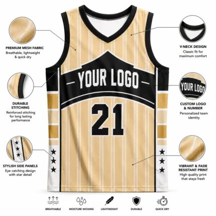 Custom Sublimated Mesh Basketball Jersey