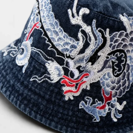Custom Embroidered Denim Bucket Hat