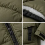 Longline Hooded Utility Puffer Jacket