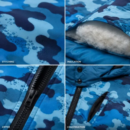 Custom Camo Puffer Jacket