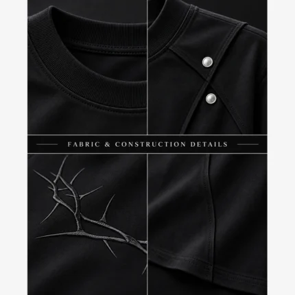 Custom Asymmetric Premium Streetwear T-Shirt