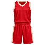 Custom Pinstripe Basketball Uniform Set