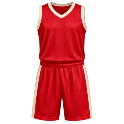 Custom Pinstripe Basketball Uniform Set