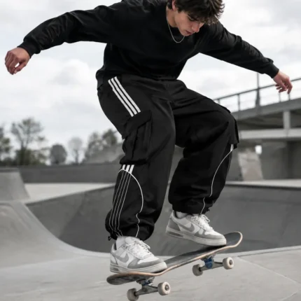Custom Stripe Oversized Sweatpants