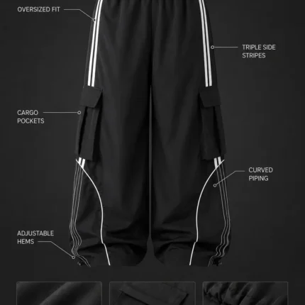 Custom Stripe Oversized Sweatpants
