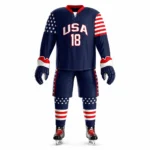 Custom USA Ice Hockey Uniform Set