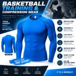 Custom Royal Blue Long Sleeve Compression Shirt