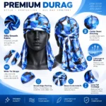 Custom Premium Camo Silky Satin Durag