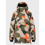 Custom Geometric Camo Snowboard Hoodie