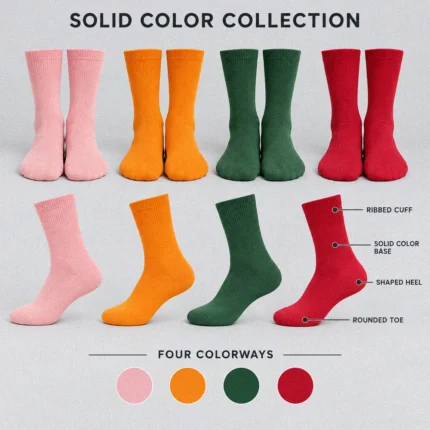 Custom Solid-Color Multi socks