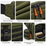 Custom Olive Green Tactical Waist Bag