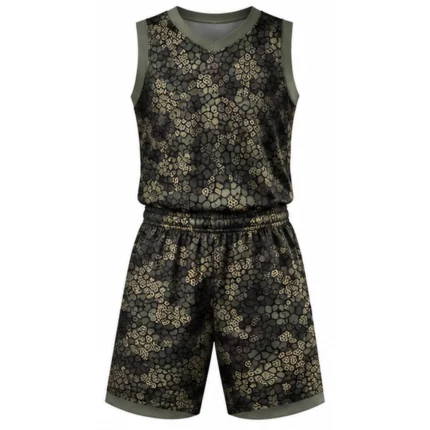 Custom Camo Basketball Uniform Set