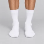 Custom Plain Crew White Socks