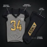 Custom V-neck American Football Uniform Set