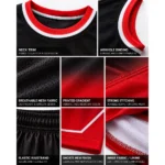 Custom Gradient Basketball Uniform Set