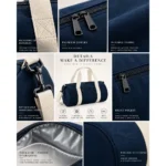 Custom Blue Canvas-Style Duffel Bag