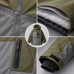 Custom Men Olive Snowboard Jacket
