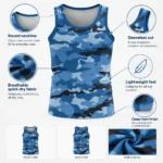 Custom Camo Sleeveless Tank Top