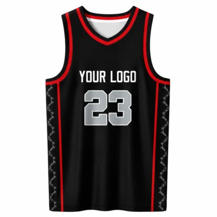Custom Black Sublimated Basketball Jersey…