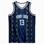 Custom Navy Sublimated Basketball jersey