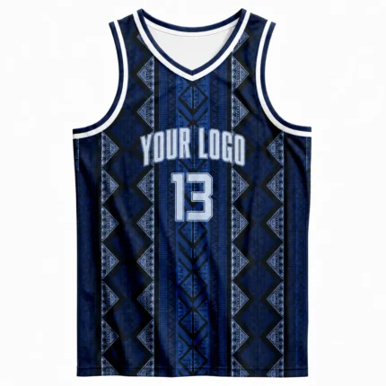 Custom Navy Sublimated Basketball jersey