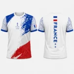 Custom France Sublimation Sports T-shirt