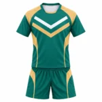Custom Green & Gold Chevron Rugby Kit