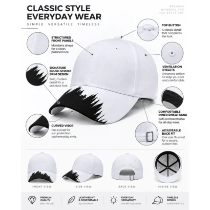 Custom Brushstroke Sports Cap