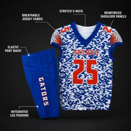 Custom Gators American Football Uniform Set