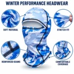 Custom Ice Camo Full-Face Balaclava