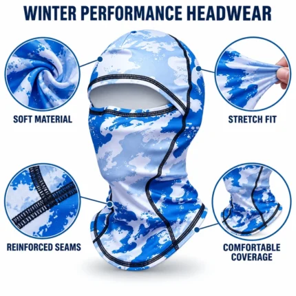 Custom Ice Camo Full-Face Balaclava