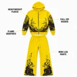 Custom Flame Streetwear Tracksuit