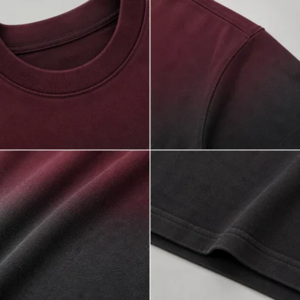 Custom Ombré washed & dyed T-shirt styles