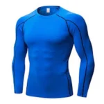 Custom Royal Blue Long Sleeve Compression Shirt