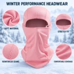 Custom Pink Breathable Mesh Balaclava