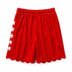 Custom Red Flame Basketball Shorts