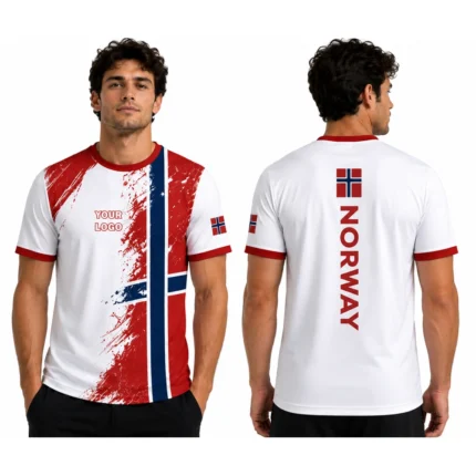 Custom Norway Sublimation Sports T-Shirt