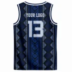 Custom Navy Sublimated Basketball jersey