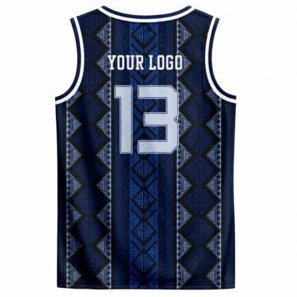 Custom Navy Sublimated Basketball jersey