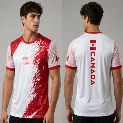 Custom Canada Sublimation Sports T-shirt