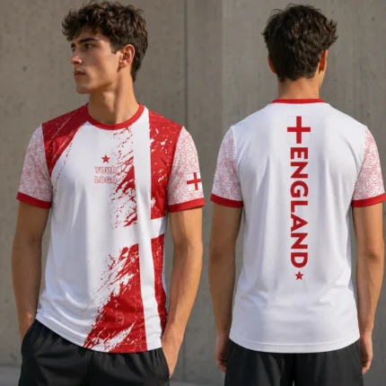 Custom England Sublimation Sports T-shirt