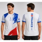 Custom France Sublimation Sports T-shirt