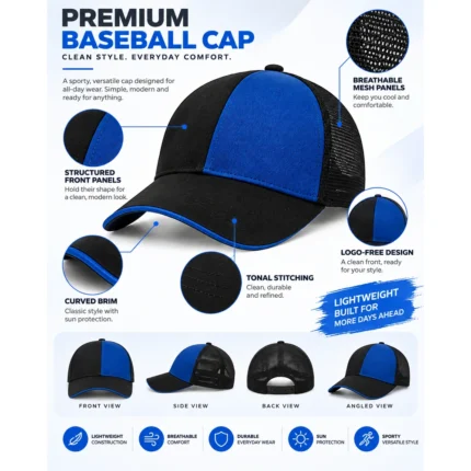 Custom Curved Brim Baseball Cap