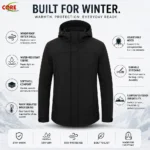 Custom Men Black Softshell Jacket