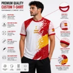 Custom Spain Sublimation Sports T-shirt