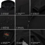 Custom Men Black Softshell Jacket