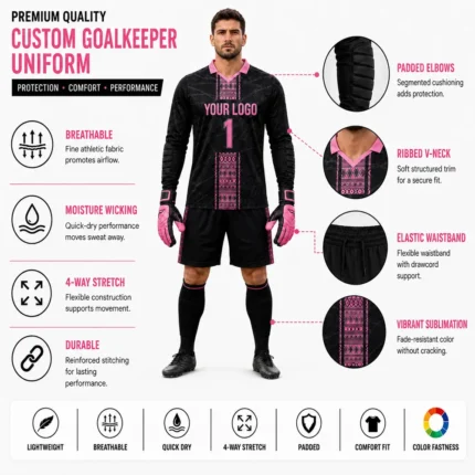Custom Goalkeeper Padded Uniform Set