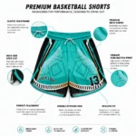 Custom Premium Mesh Basketball Shorts