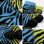 Custom Zebra Print Ankle Socks