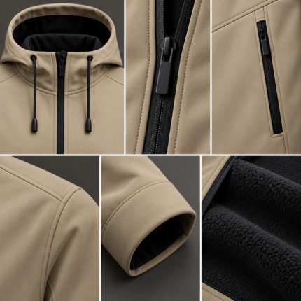 Custom Water-Repellent Softshell Jacket Stretch